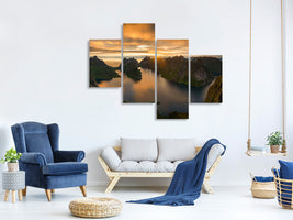 modern-4-piece-canvas-print-helvete-midnight-sun