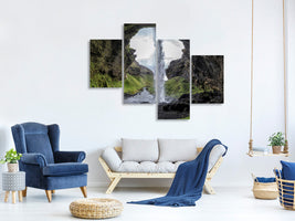 modern-4-piece-canvas-print-hidden-waterfall