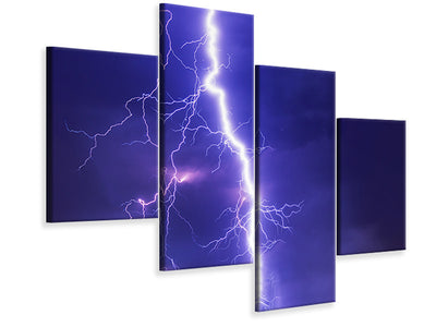 modern-4-piece-canvas-print-imposing-lightning