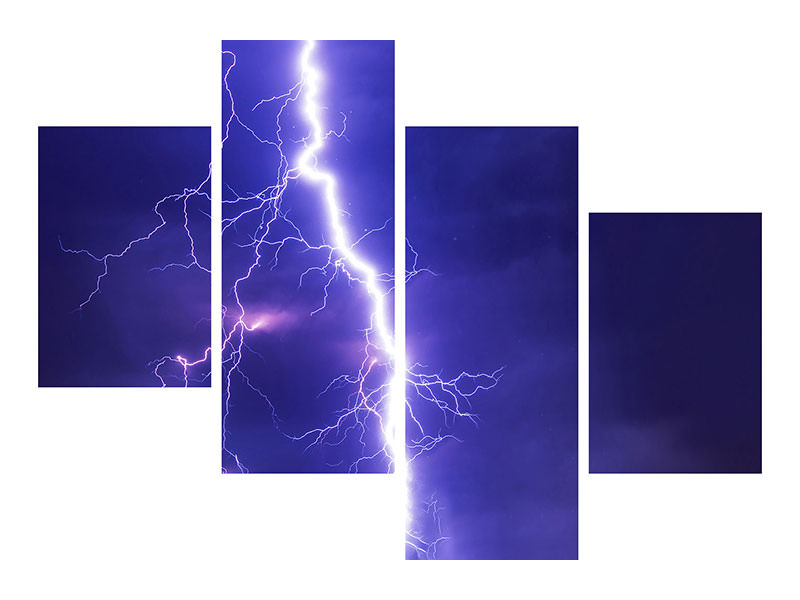 modern-4-piece-canvas-print-imposing-lightning