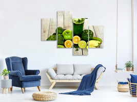 modern-4-piece-canvas-print-ingredients-green-smoothie