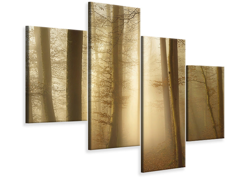 modern-4-piece-canvas-print-into-the-trees