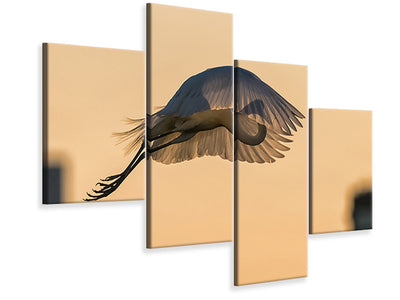 modern-4-piece-canvas-print-jumping-with-a-golden-parachute