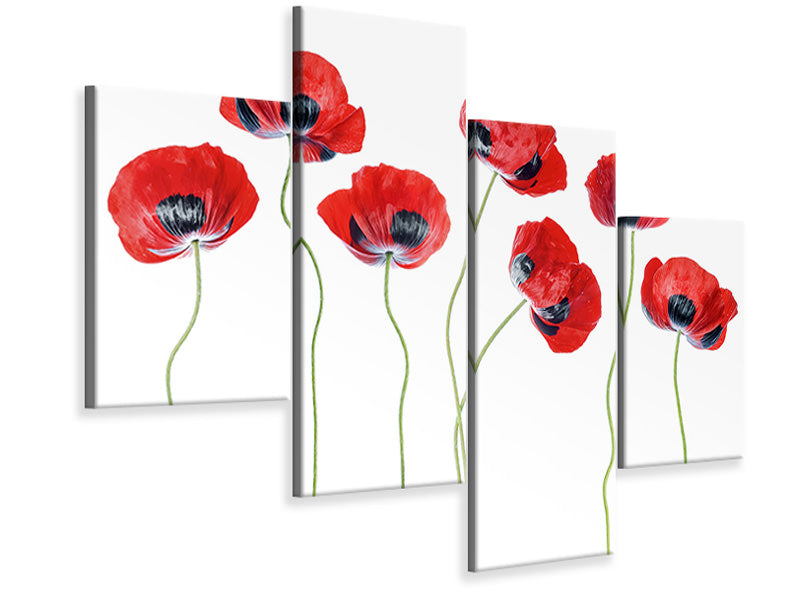 modern-4-piece-canvas-print-ladybird-poppies