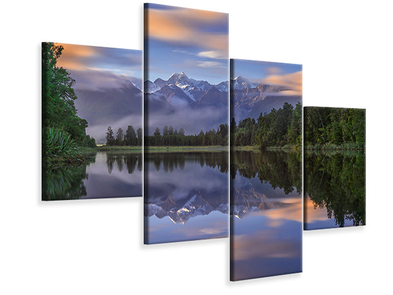 modern-4-piece-canvas-print-lake-matheson