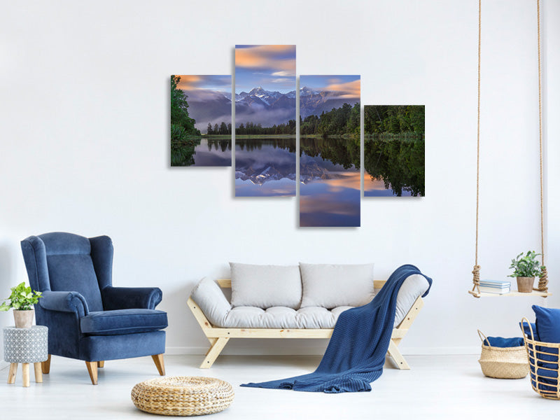 modern-4-piece-canvas-print-lake-matheson