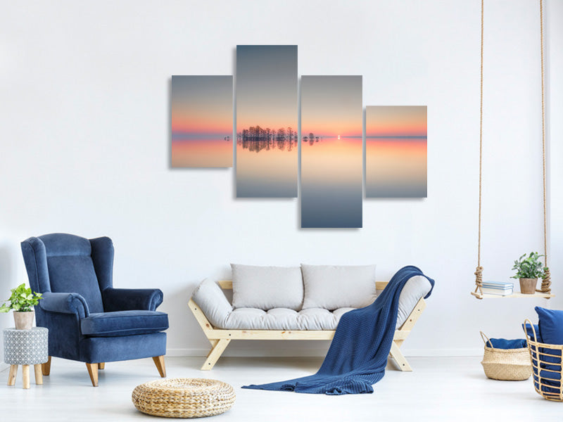 modern-4-piece-canvas-print-lake-mattamuskeet-memory