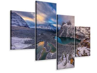 modern-4-piece-canvas-print-lake-ohara