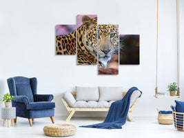 modern-4-piece-canvas-print-leopard