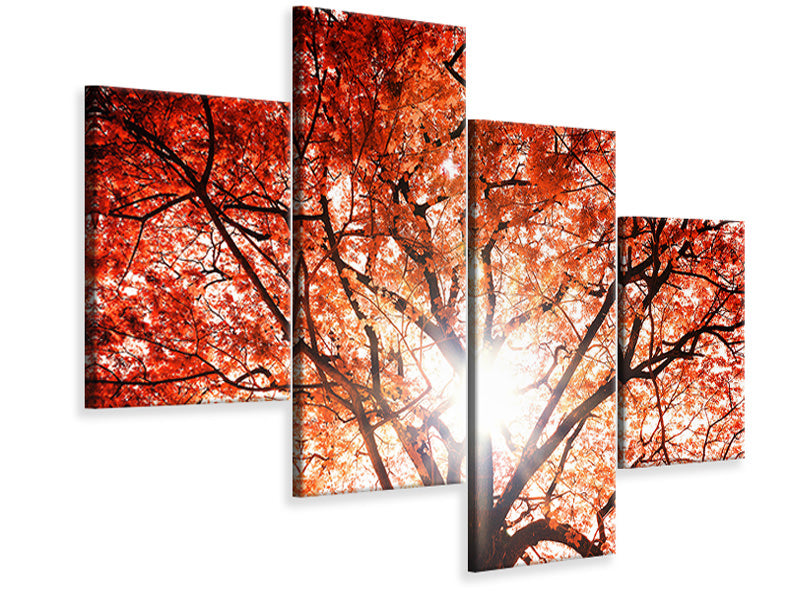 modern-4-piece-canvas-print-light-of-autumn