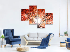 modern-4-piece-canvas-print-light-of-autumn