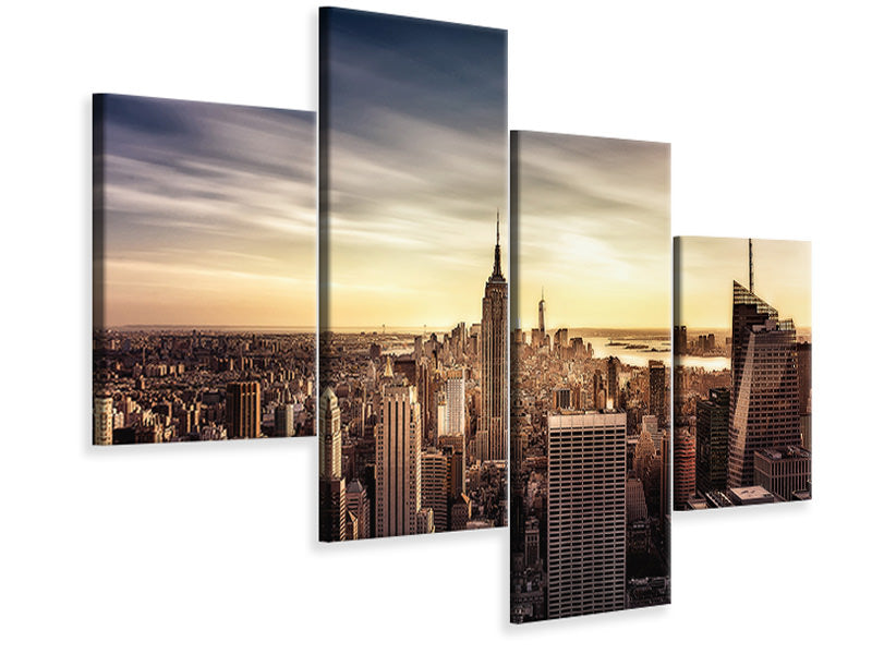 modern-4-piece-canvas-print-long-sunset