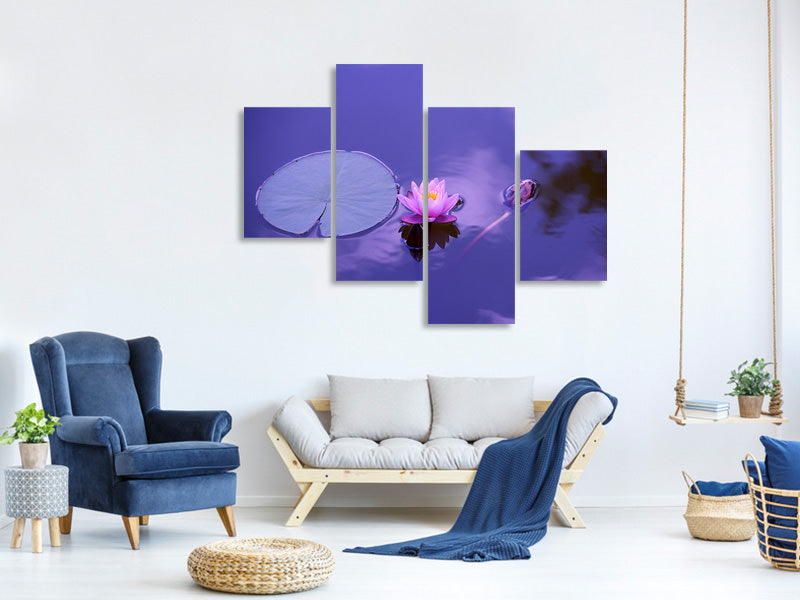 modern-4-piece-canvas-print-lotus-flower