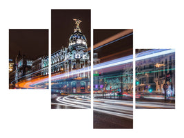 modern-4-piece-canvas-print-madrid-traffic