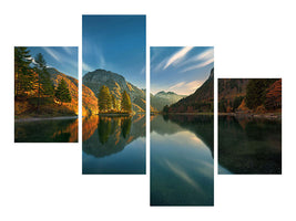 modern-4-piece-canvas-print-magic-lake