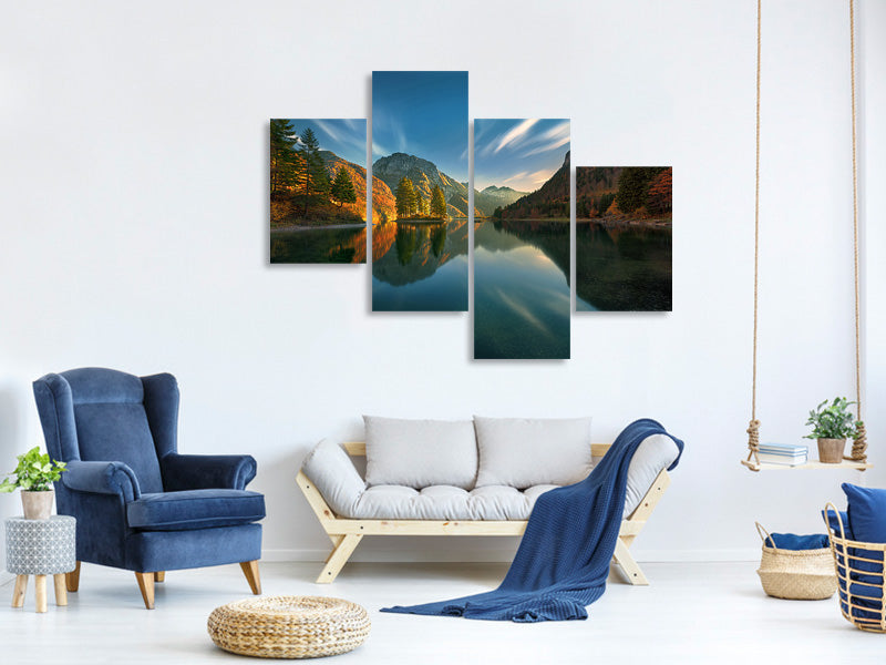 modern-4-piece-canvas-print-magic-lake