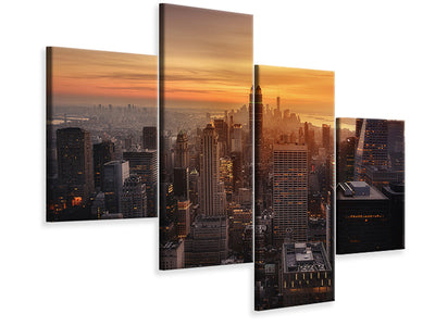 modern-4-piece-canvas-print-manhattan-light