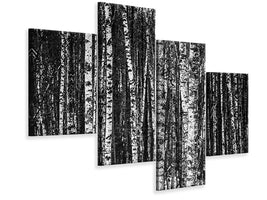 modern-4-piece-canvas-print-many-birches-xl