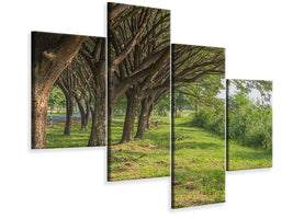 modern-4-piece-canvas-print-mature-trees