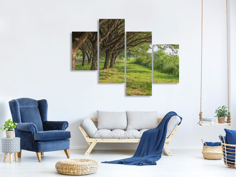 modern-4-piece-canvas-print-mature-trees