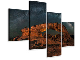 modern-4-piece-canvas-print-milky-way-over-the-sunset-arch