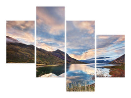 modern-4-piece-canvas-print-morning-delight-at-lake-hawea