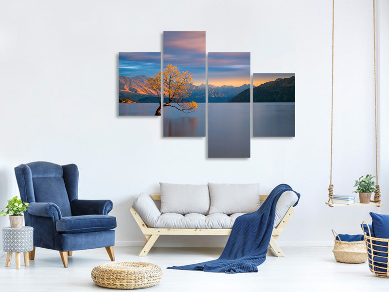 modern-4-piece-canvas-print-morning-glow