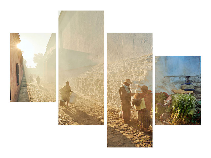 modern-4-piece-canvas-print-morning-in-city-chichicastenango