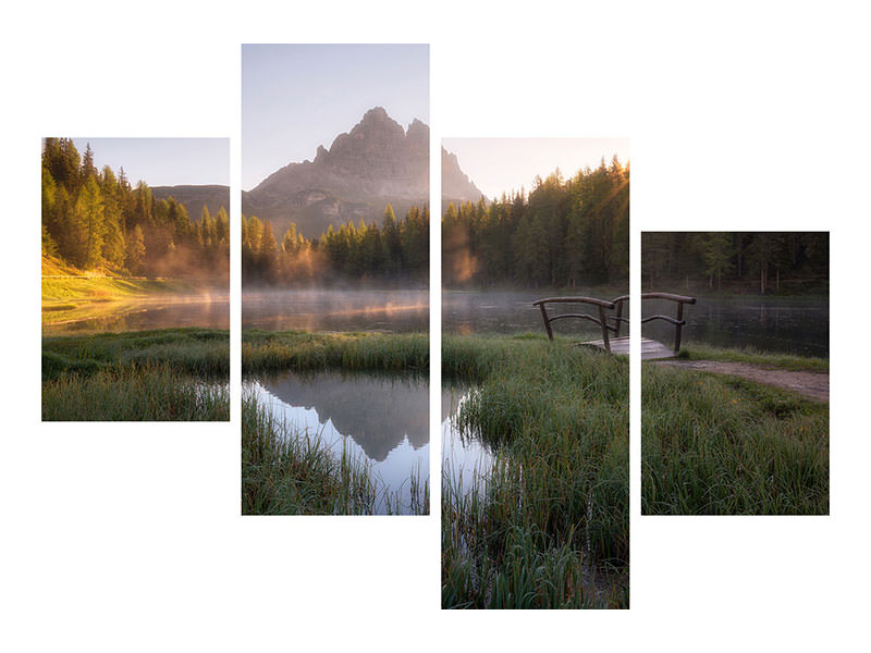 modern-4-piece-canvas-print-morning-silence-ii