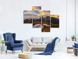 modern-4-piece-canvas-print-mountain-light