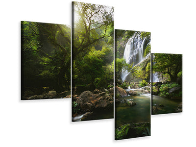 modern-4-piece-canvas-print-mountain-stream