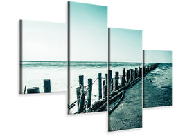 modern-4-piece-canvas-print-mud-flats