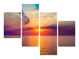 modern-4-piece-canvas-print-mystic-sunrise