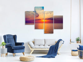 modern-4-piece-canvas-print-mystic-sunrise