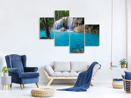 modern-4-piece-canvas-print-nature-waterfall