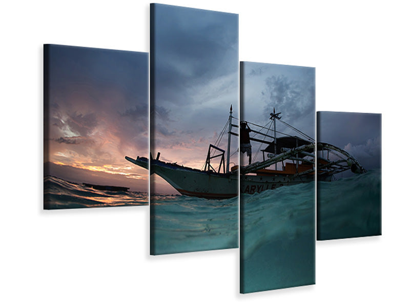 modern-4-piece-canvas-print-night-ride