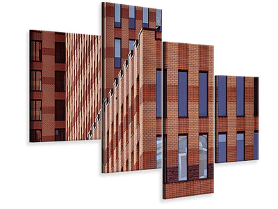 modern-4-piece-canvas-print-notched-facade