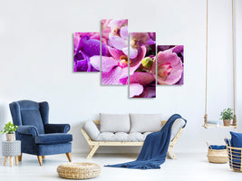 modern-4-piece-canvas-print-orchid-paradise