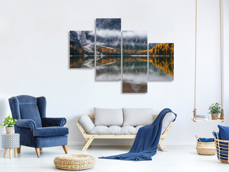 modern-4-piece-canvas-print-perfect-reflection