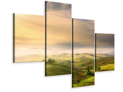 modern-4-piece-canvas-print-podere-belvedere-sunrise