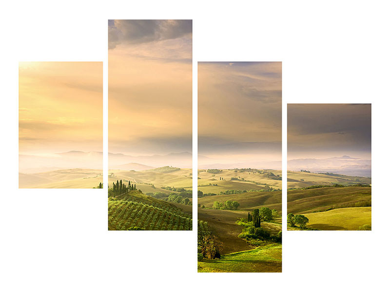 modern-4-piece-canvas-print-podere-belvedere-sunrise