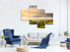 modern-4-piece-canvas-print-podere-belvedere-sunrise