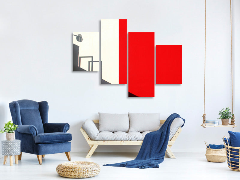 modern-4-piece-canvas-print-red-westwood