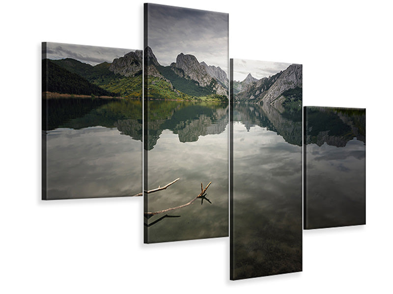 modern-4-piece-canvas-print-reflection-v