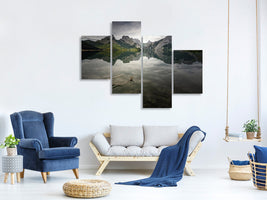 modern-4-piece-canvas-print-reflection-v