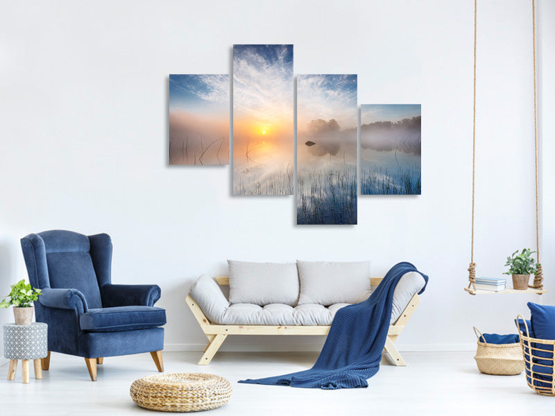 modern-4-piece-canvas-print-reflection