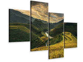 modern-4-piece-canvas-print-riceterrace