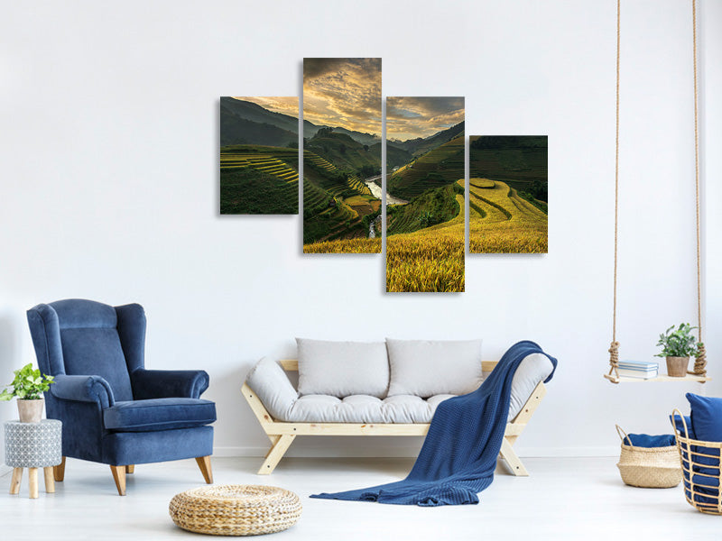 modern-4-piece-canvas-print-riceterrace