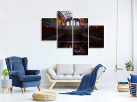 modern-4-piece-canvas-print-rijksmuseum-library