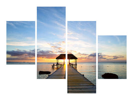 modern-4-piece-canvas-print-romance-in-mauritius